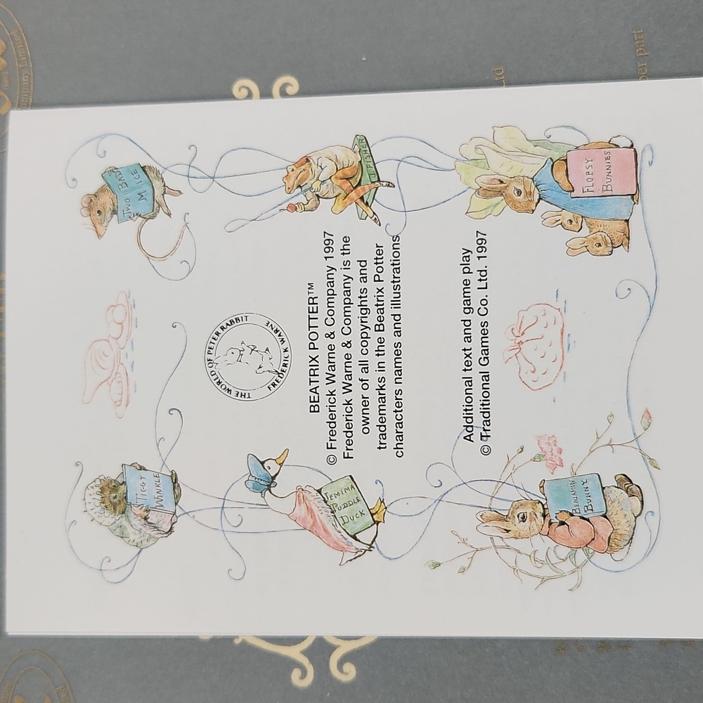 NEW Vintage Rare Beatrix Potter Peter Rabbit's Blackberry Game - Picture 7 of 9